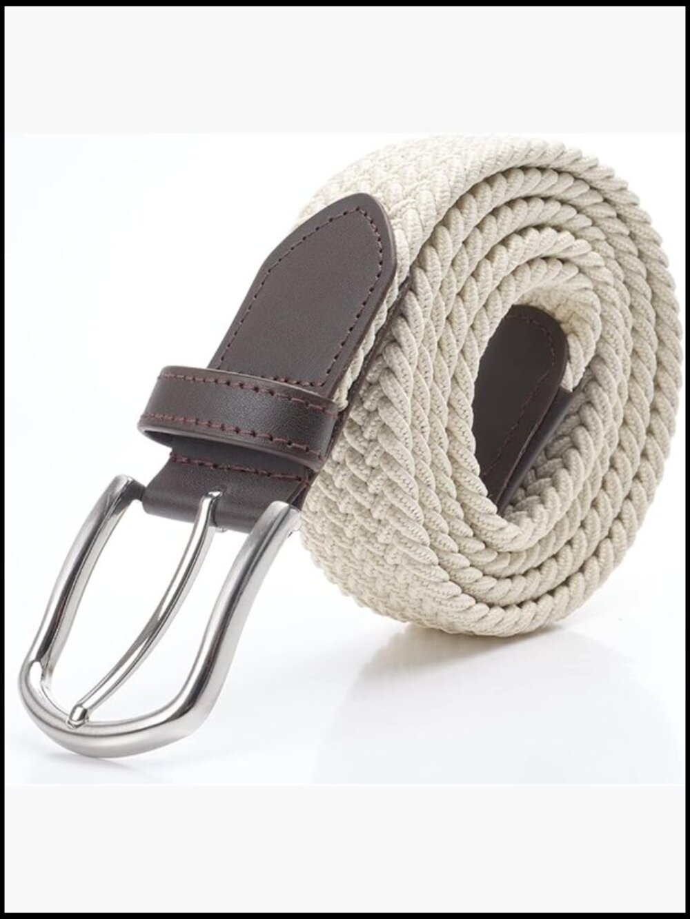 Woven Web Stretch Belt - Versatile Classic Braided Design for Perfect Fit - Picture 1 of 3